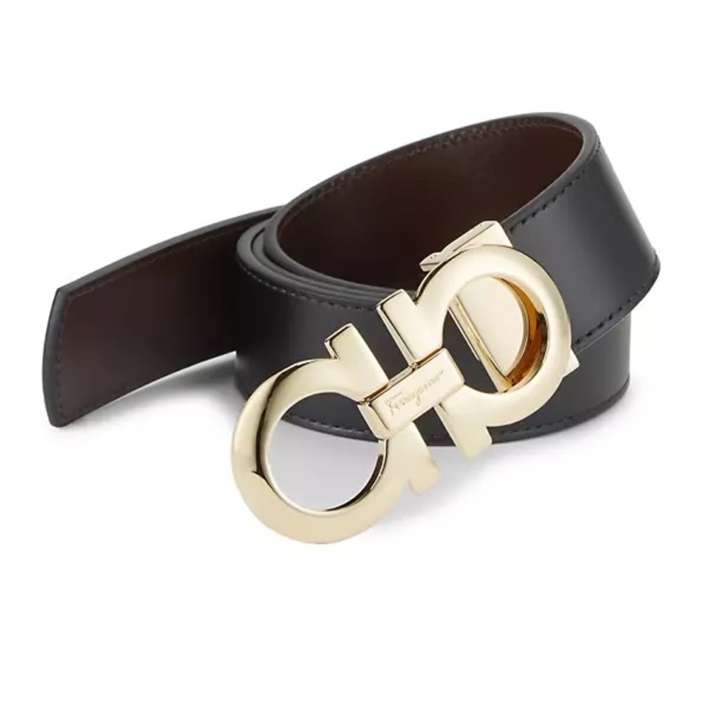 Salvatore Ferragamo Gancini Reversible Belt